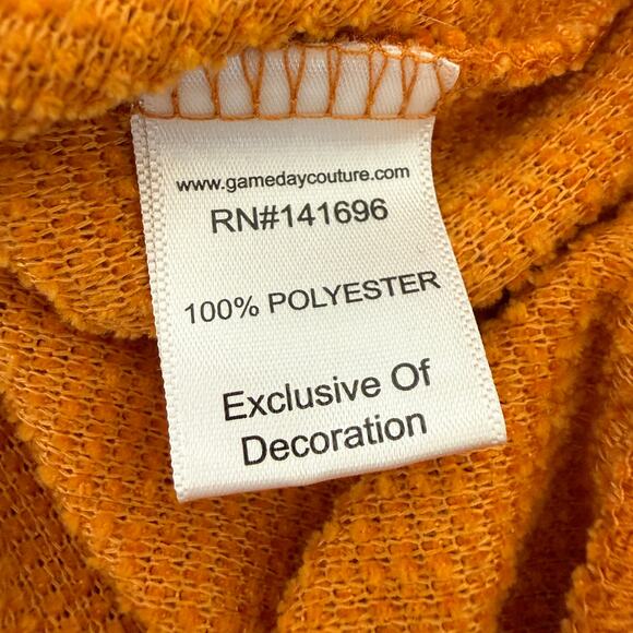 Game Couture Texas Sweater | Burnt Orange Soft Knit Pullover Gameday | Small - Picture 6 of 11